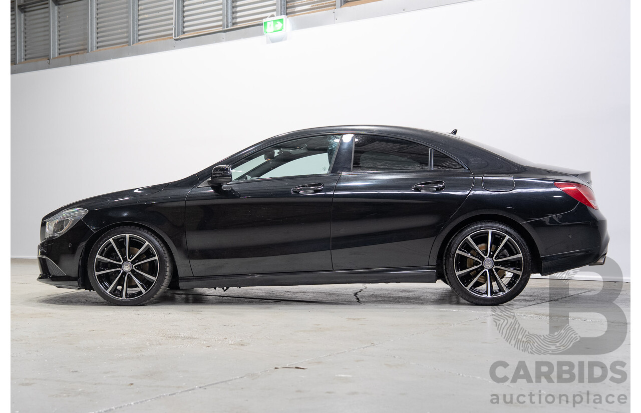 09/2015 Mercedes-Benz CLA 200 117 MY15 4D Coupe Kosmos Black Metallic Turbo 1.6L