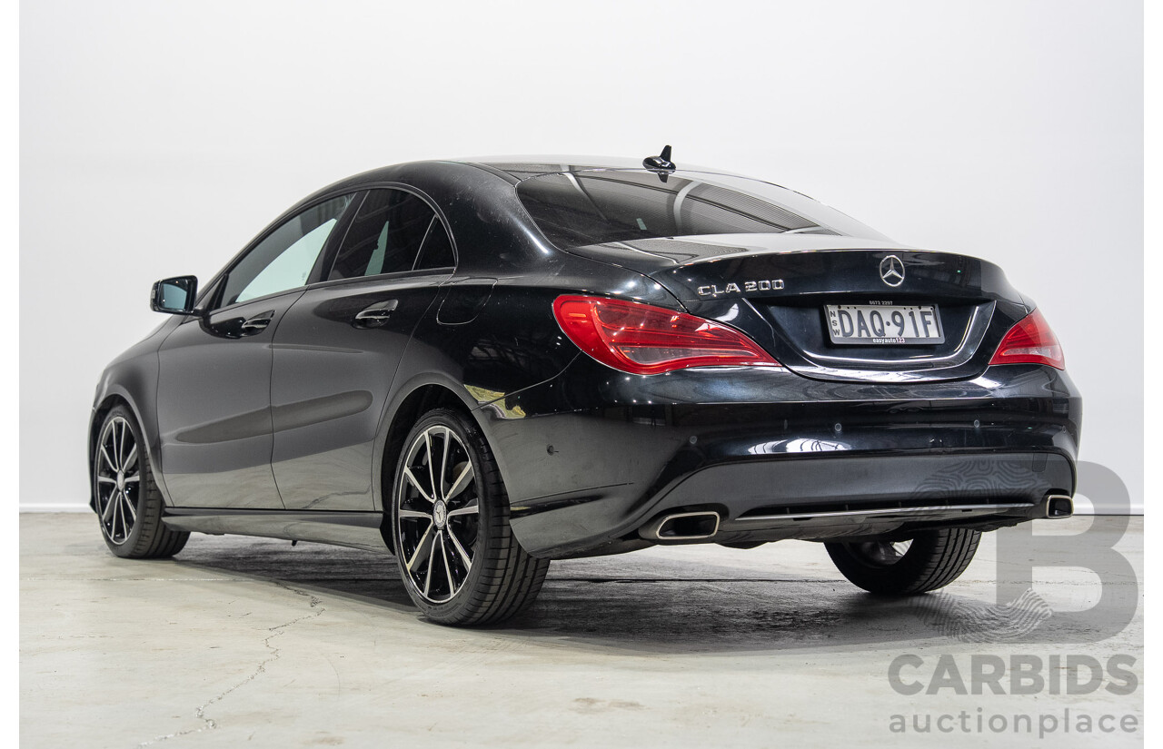 09/2015 Mercedes-Benz CLA 200 117 MY15 4D Coupe Kosmos Black Metallic Turbo 1.6L