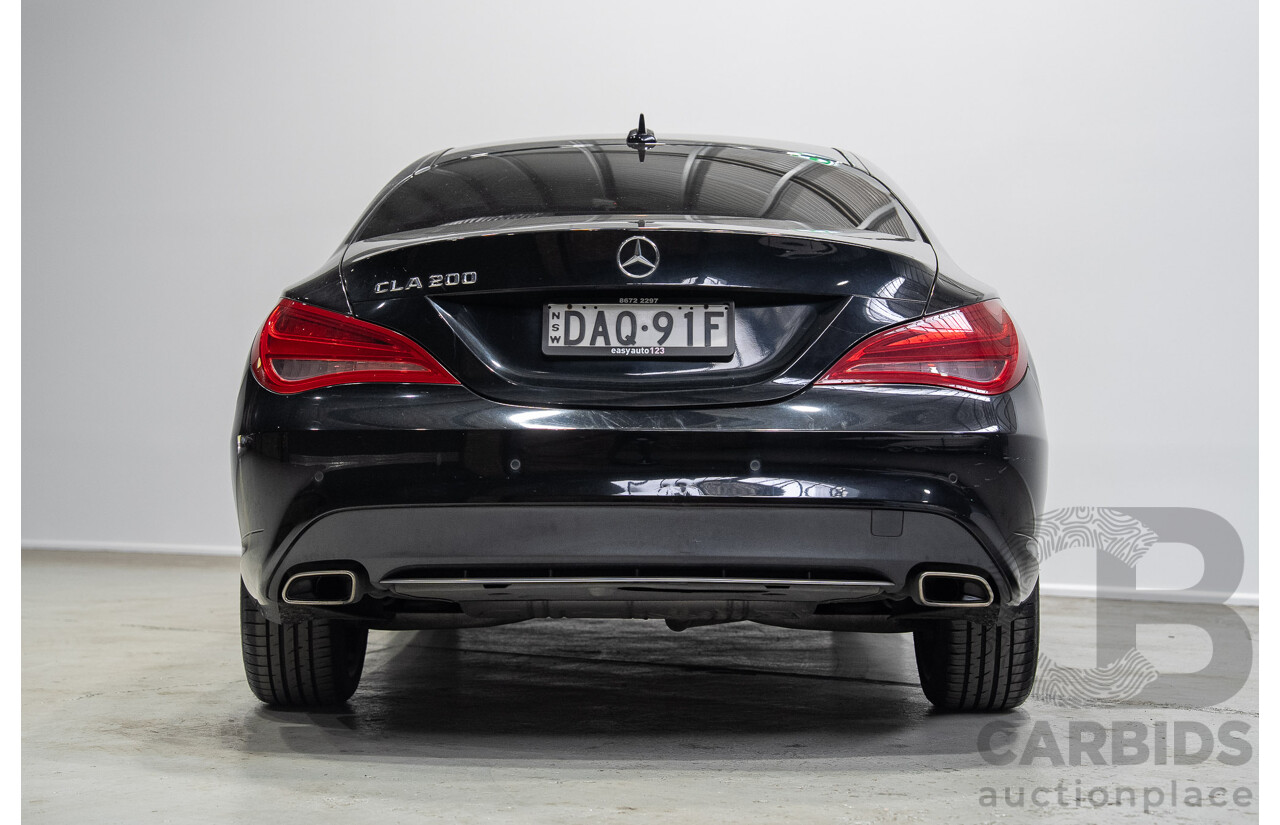 09/2015 Mercedes-Benz CLA 200 117 MY15 4D Coupe Kosmos Black Metallic Turbo 1.6L