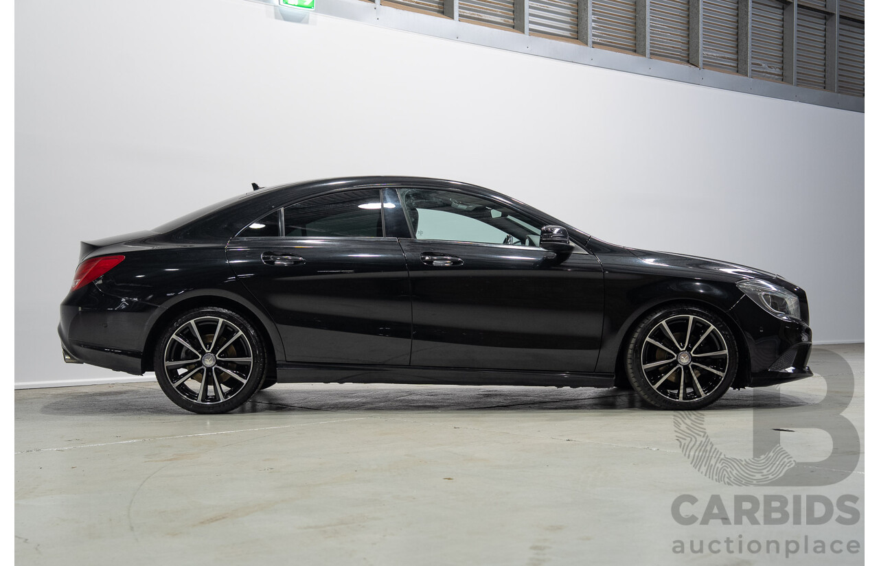09/2015 Mercedes-Benz CLA 200 117 MY15 4D Coupe Kosmos Black Metallic Turbo 1.6L