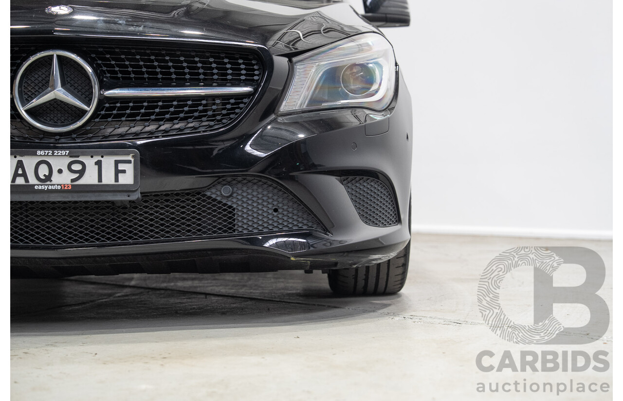 09/2015 Mercedes-Benz CLA 200 117 MY15 4D Coupe Kosmos Black Metallic Turbo 1.6L