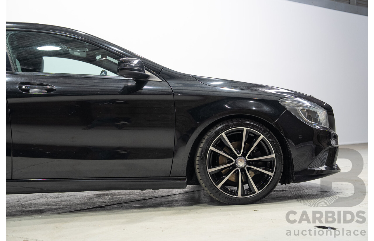 09/2015 Mercedes-Benz CLA 200 117 MY15 4D Coupe Kosmos Black Metallic Turbo 1.6L