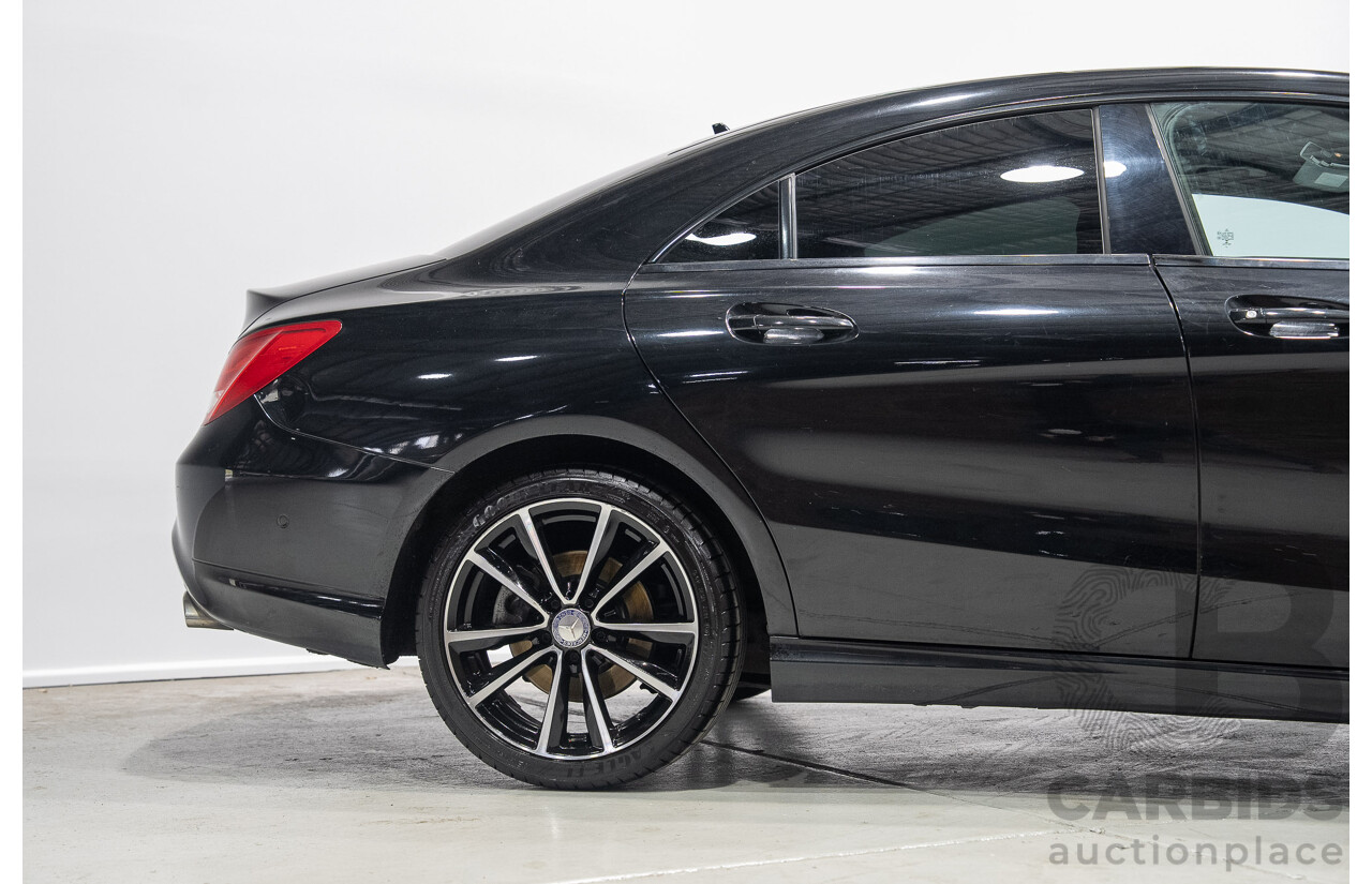 09/2015 Mercedes-Benz CLA 200 117 MY15 4D Coupe Kosmos Black Metallic Turbo 1.6L