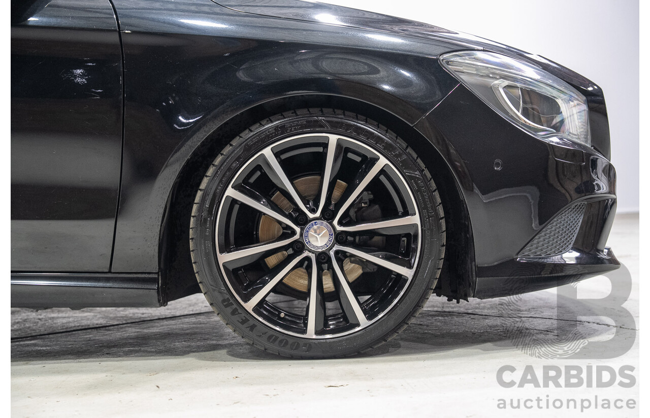 09/2015 Mercedes-Benz CLA 200 117 MY15 4D Coupe Kosmos Black Metallic Turbo 1.6L