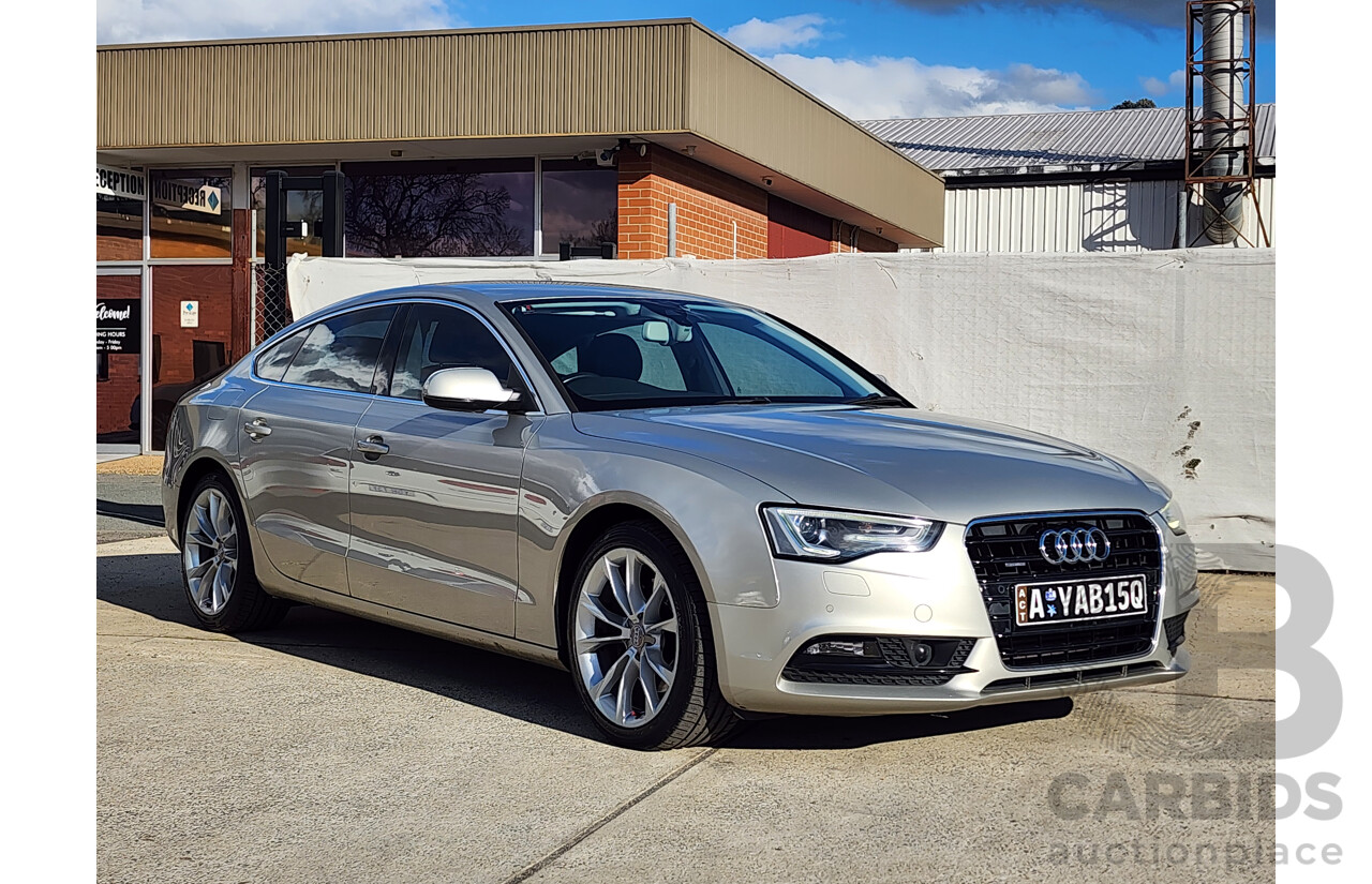 01/2012 Audi A5 Sportback 2.0 TFSI Quattro 8T MY12 5d Hatchback Silver 2.0L