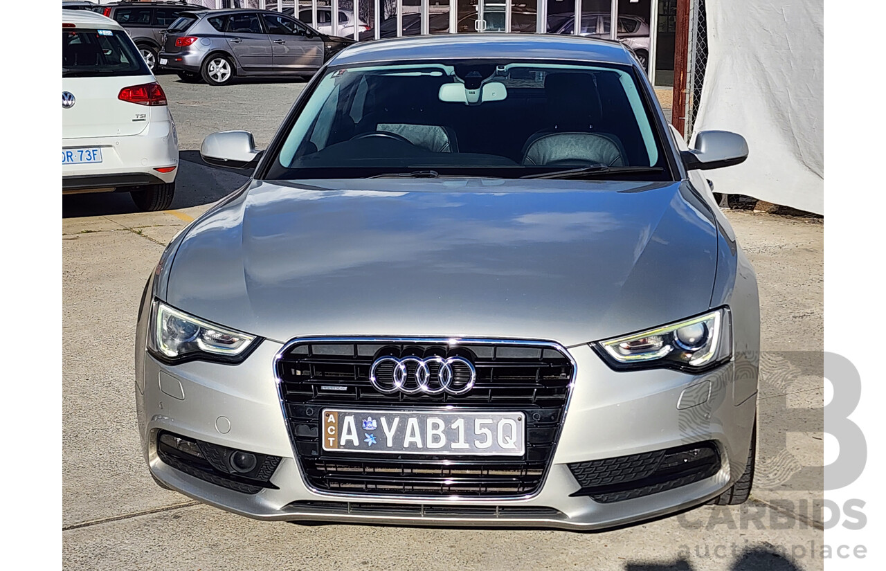 01/2012 Audi A5 Sportback 2.0 TFSI Quattro 8T MY12 5d Hatchback Silver 2.0L