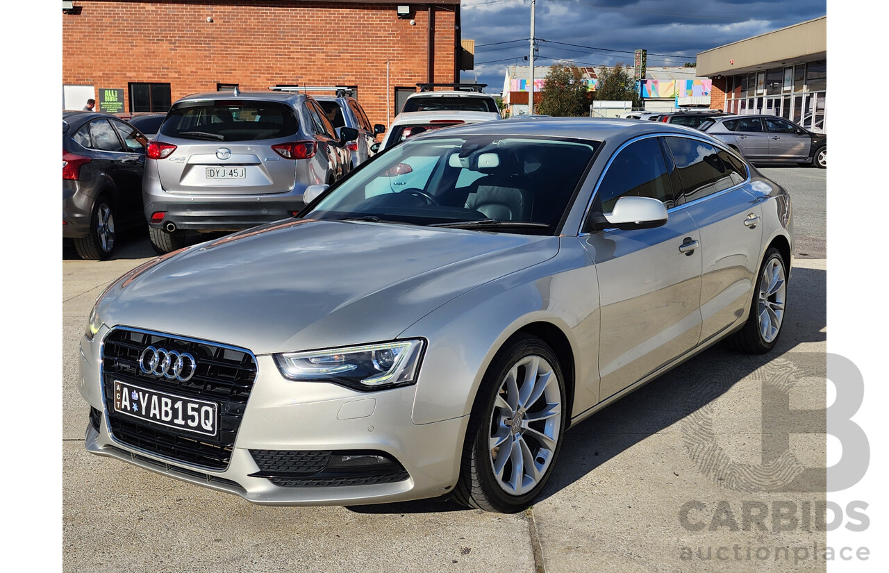 01/2012 Audi A5 Sportback 2.0 TFSI Quattro 8T MY12 5d Hatchback Silver 2.0L