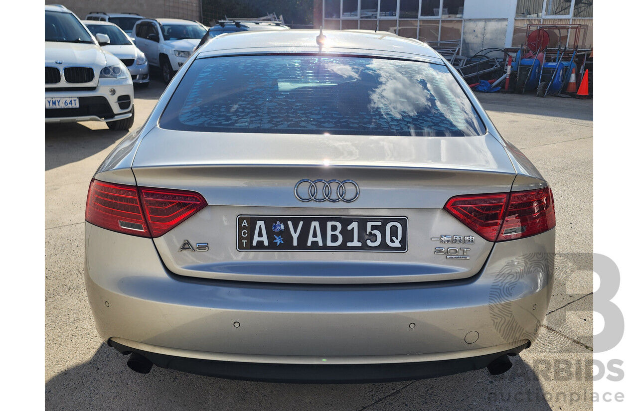 01/2012 Audi A5 Sportback 2.0 TFSI Quattro 8T MY12 5d Hatchback Silver 2.0L