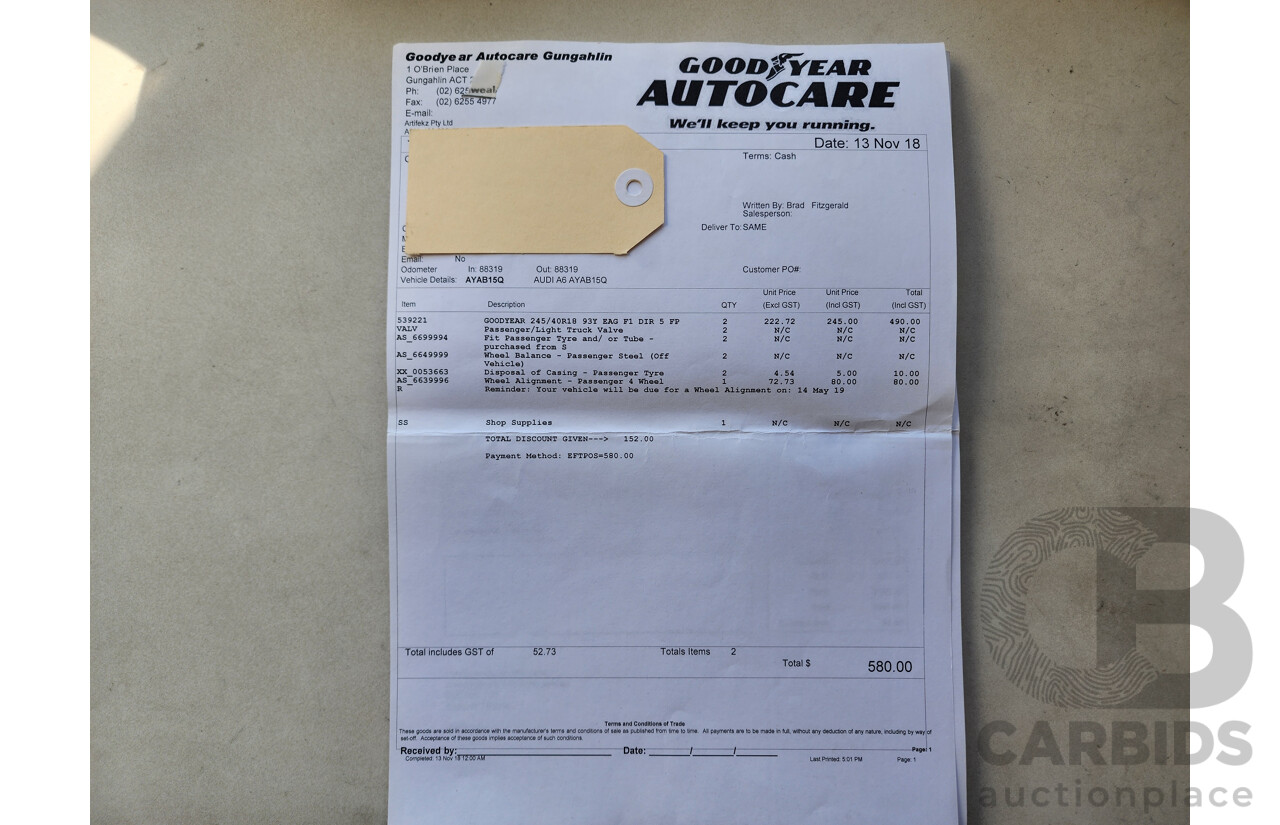 01/2012 Audi A5 Sportback 2.0 TFSI Quattro 8T MY12 5d Hatchback Silver 2.0L