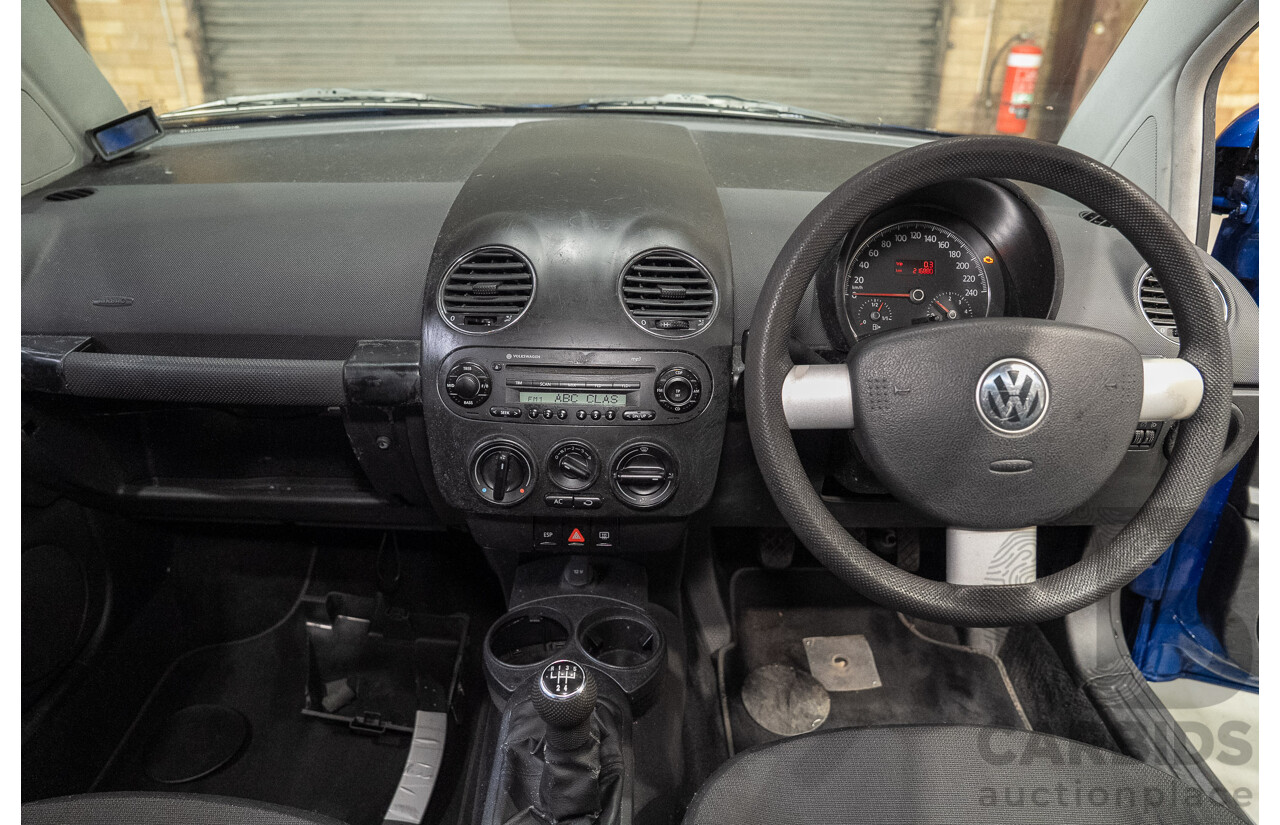 01/2007 Volkswagen Beetle TDI 9C MY07 Upgrade 3d Hatchback Blue Turbo Diesel 1.9L