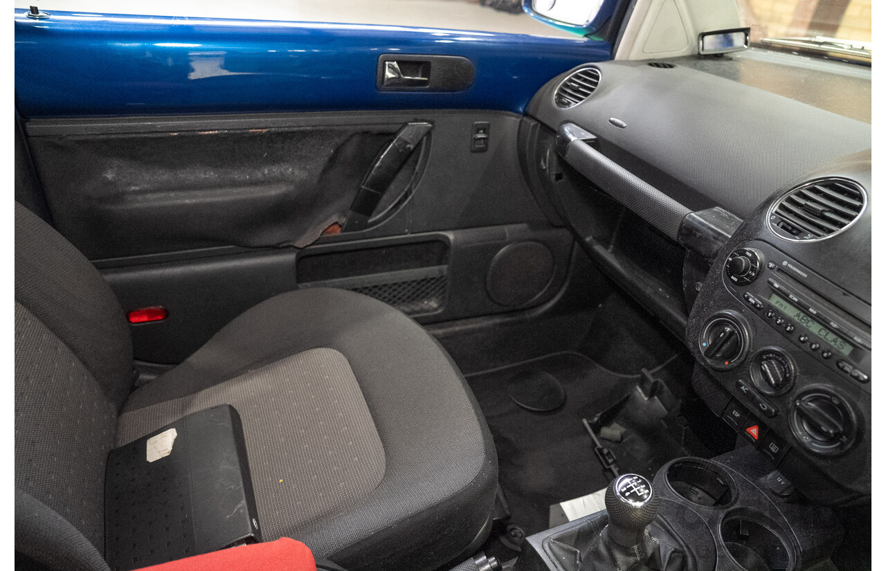 01/2007 Volkswagen Beetle TDI 9C MY07 Upgrade 3d Hatchback Blue Turbo Diesel 1.9L