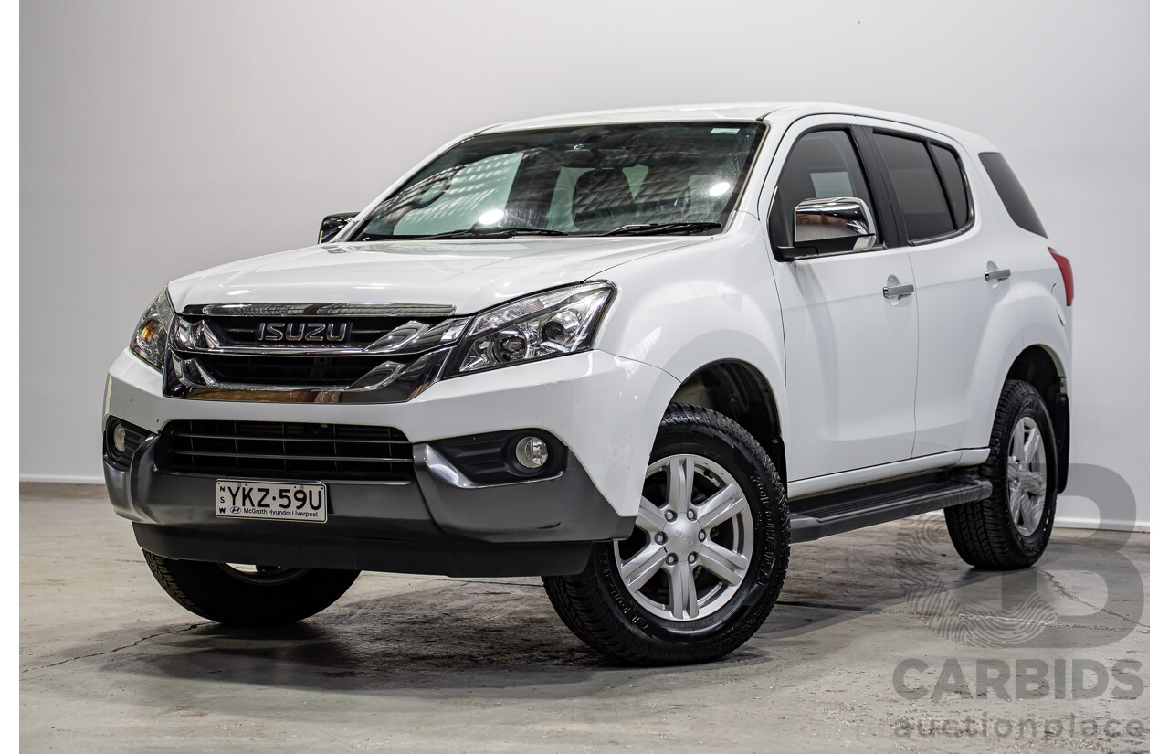 04/2017 Isuzu MU-X LS-U (4x4) UC MY16.5 4d Wagon Splash White Turbo Diesel 3.0L