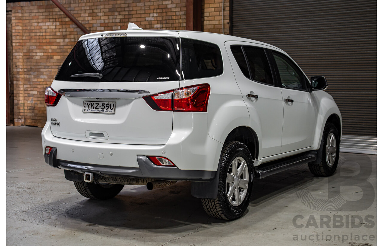 04/2017 Isuzu MU-X LS-U (4x4) UC MY16.5 4d Wagon Splash White Turbo Diesel 3.0L