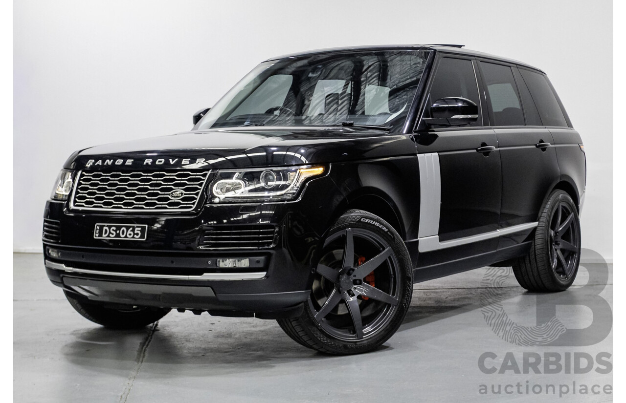 8/2014 Land Rover Range Rover Vogue TDV6 LG MY14 4d Wagon Santorini Black Metallic Turbo Diesel V6 3.0L