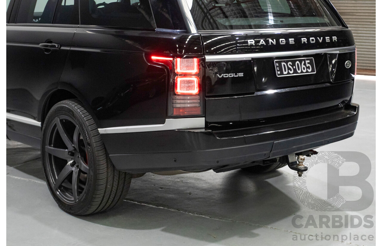 8/2014 Land Rover Range Rover Vogue TDV6 LG MY14 4d Wagon Santorini Black Metallic Turbo Diesel V6 3.0L