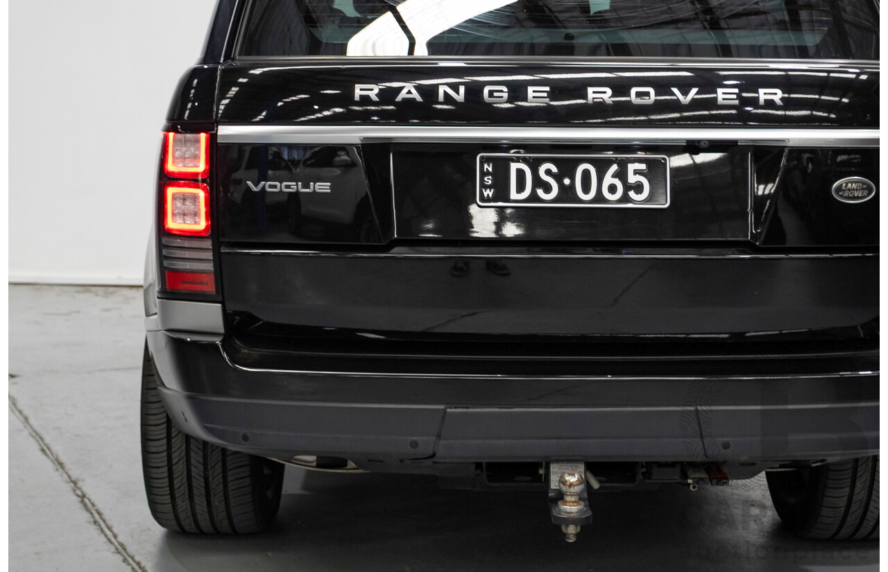 8/2014 Land Rover Range Rover Vogue TDV6 LG MY14 4d Wagon Santorini Black Metallic Turbo Diesel V6 3.0L