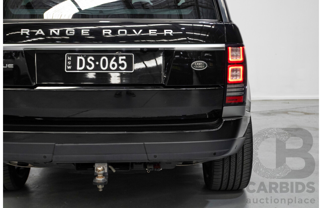 8/2014 Land Rover Range Rover Vogue TDV6 LG MY14 4d Wagon Santorini Black Metallic Turbo Diesel V6 3.0L