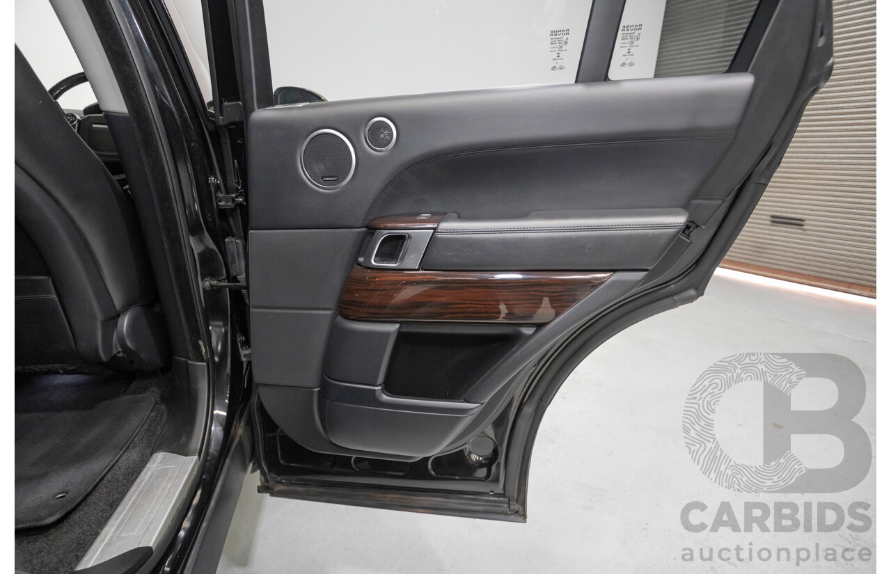 8/2014 Land Rover Range Rover Vogue TDV6 LG MY14 4d Wagon Santorini Black Metallic Turbo Diesel V6 3.0L