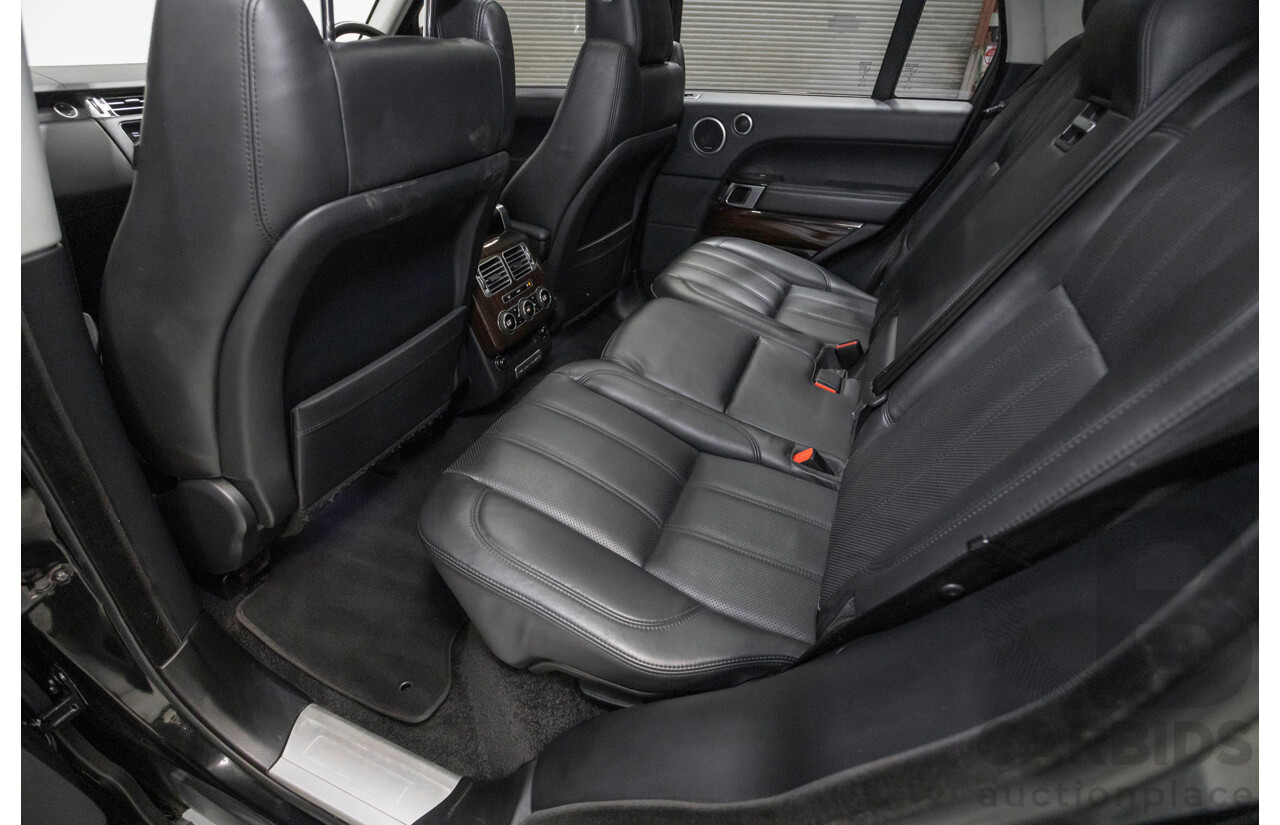 8/2014 Land Rover Range Rover Vogue TDV6 LG MY14 4d Wagon Santorini Black Metallic Turbo Diesel V6 3.0L