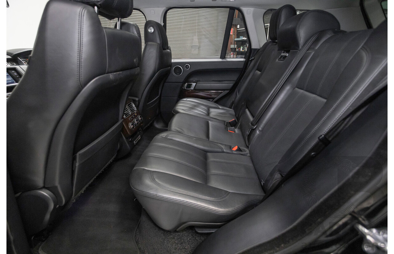 8/2014 Land Rover Range Rover Vogue TDV6 LG MY14 4d Wagon Santorini Black Metallic Turbo Diesel V6 3.0L