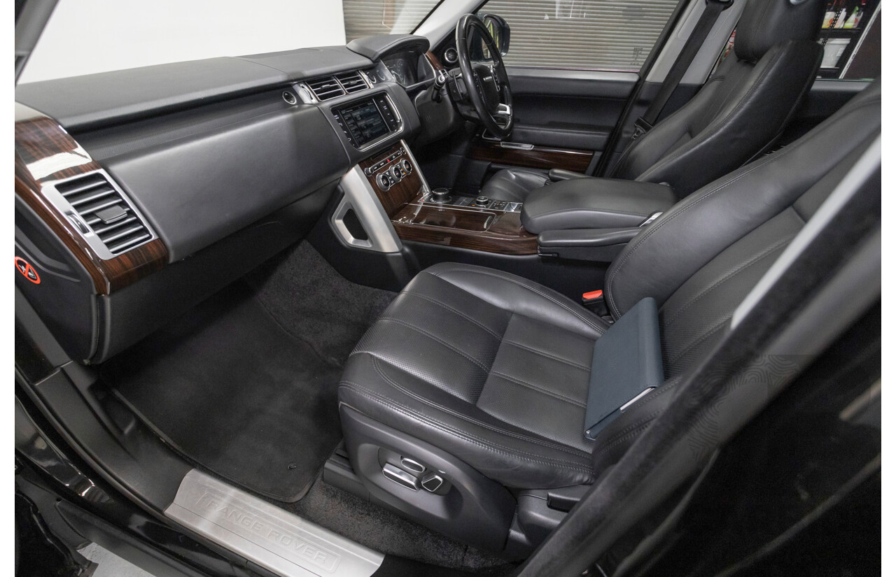 8/2014 Land Rover Range Rover Vogue TDV6 LG MY14 4d Wagon Santorini Black Metallic Turbo Diesel V6 3.0L