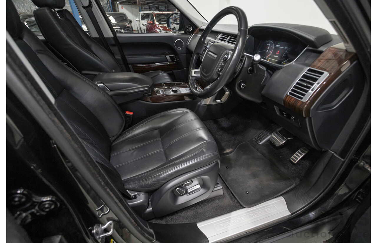 8/2014 Land Rover Range Rover Vogue TDV6 LG MY14 4d Wagon Santorini Black Metallic Turbo Diesel V6 3.0L