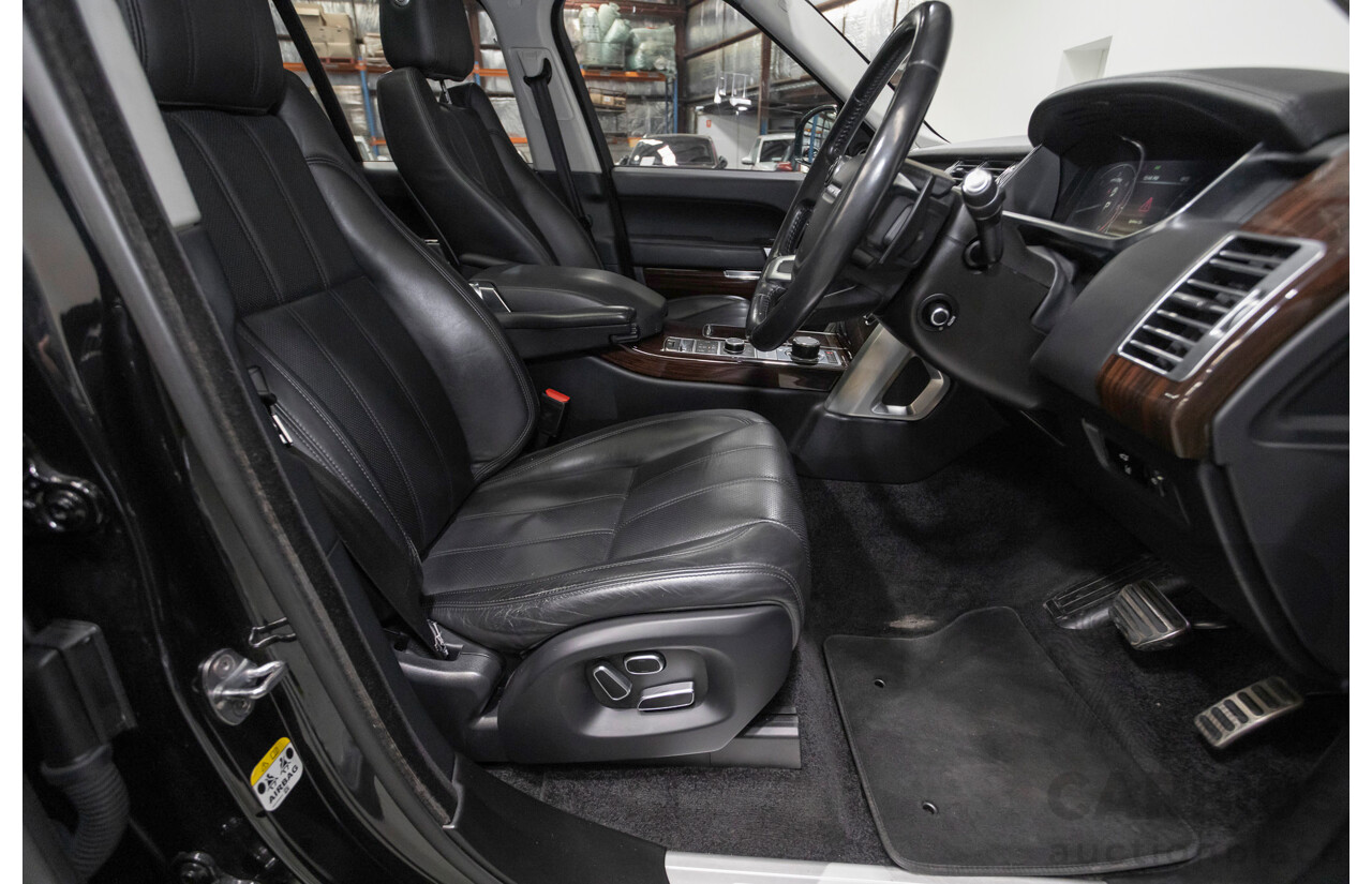 8/2014 Land Rover Range Rover Vogue TDV6 LG MY14 4d Wagon Santorini Black Metallic Turbo Diesel V6 3.0L