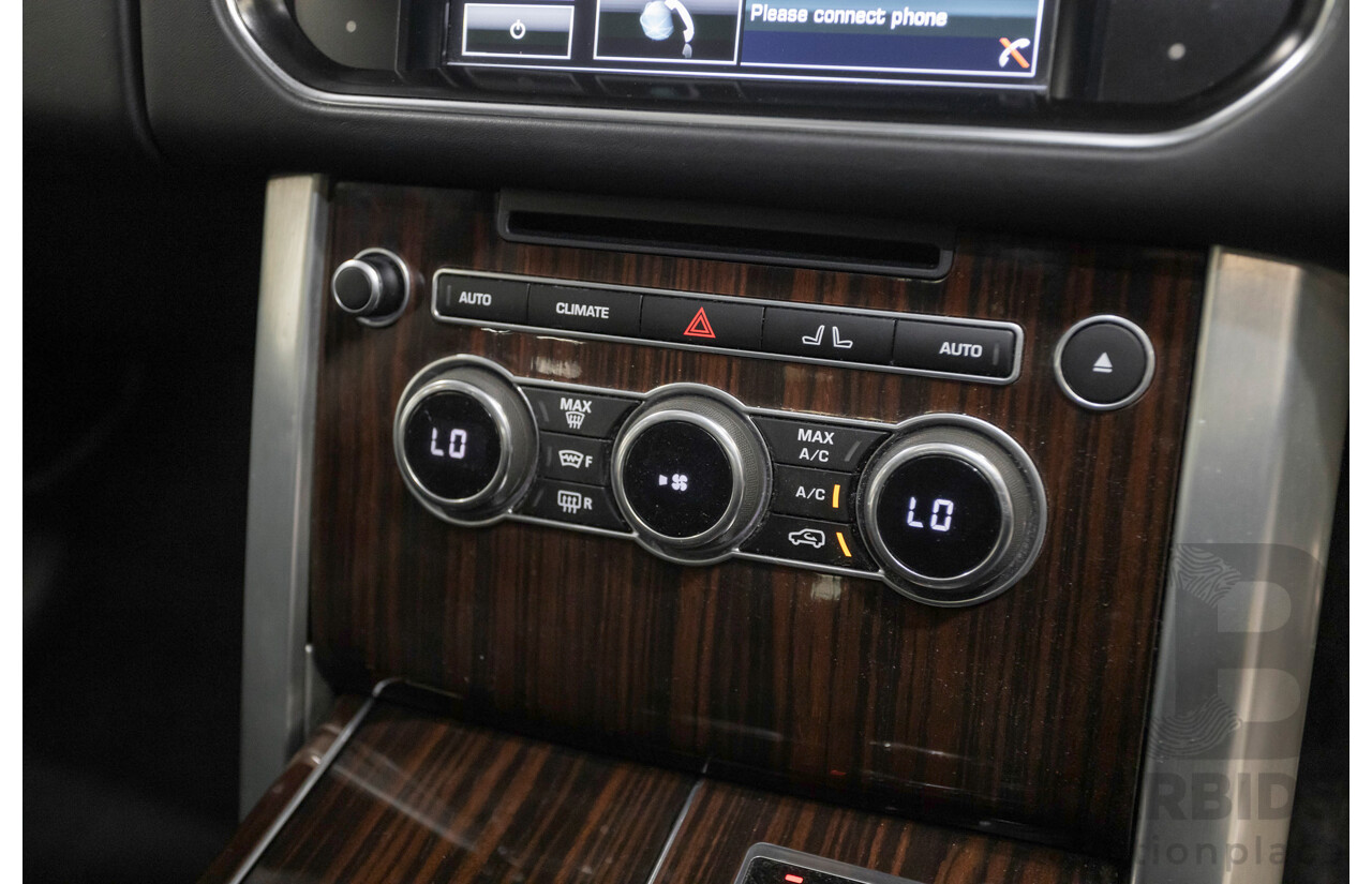 8/2014 Land Rover Range Rover Vogue TDV6 LG MY14 4d Wagon Santorini Black Metallic Turbo Diesel V6 3.0L