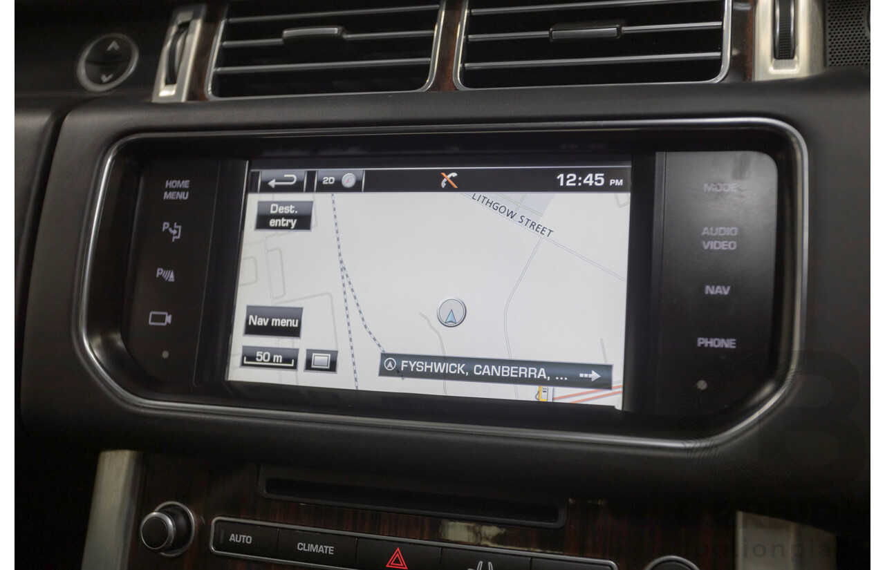 8/2014 Land Rover Range Rover Vogue TDV6 LG MY14 4d Wagon Santorini Black Metallic Turbo Diesel V6 3.0L
