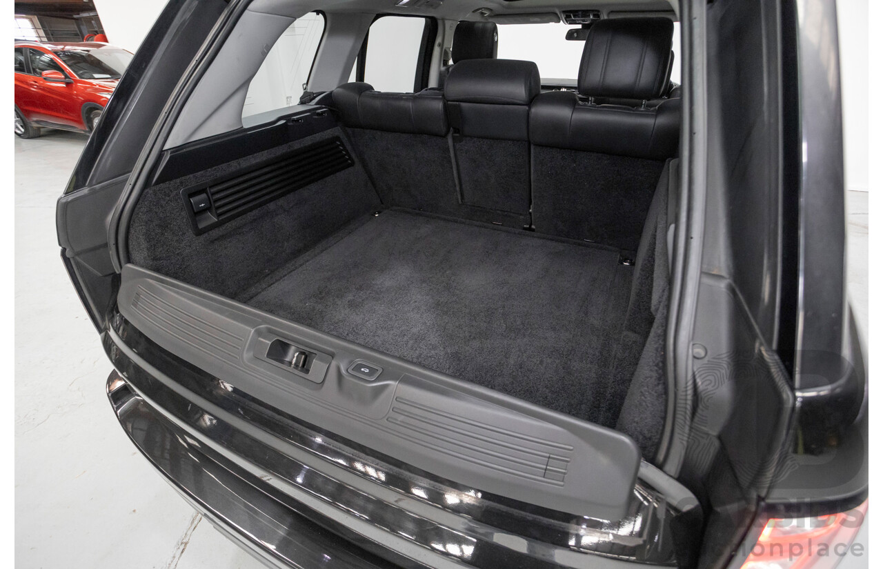 8/2014 Land Rover Range Rover Vogue TDV6 LG MY14 4d Wagon Santorini Black Metallic Turbo Diesel V6 3.0L
