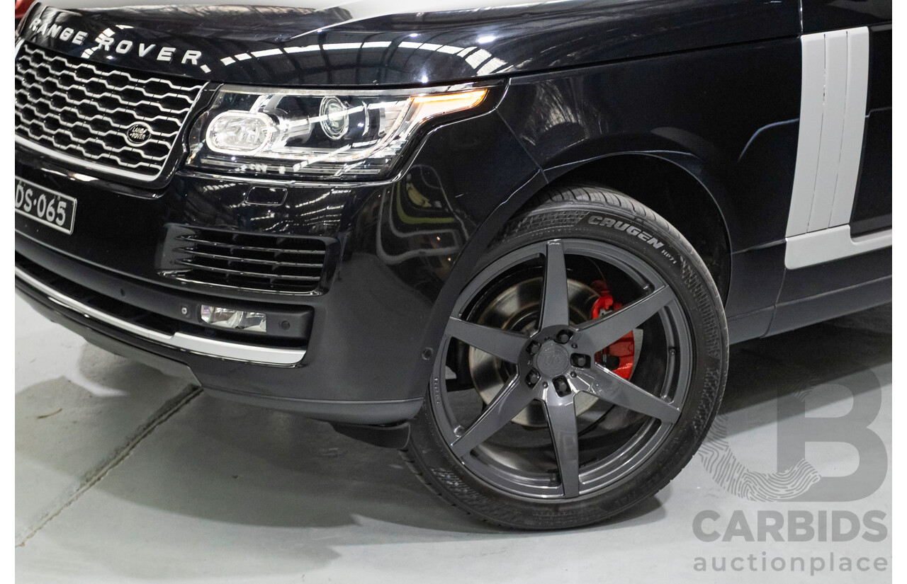 8/2014 Land Rover Range Rover Vogue TDV6 LG MY14 4d Wagon Santorini Black Metallic Turbo Diesel V6 3.0L