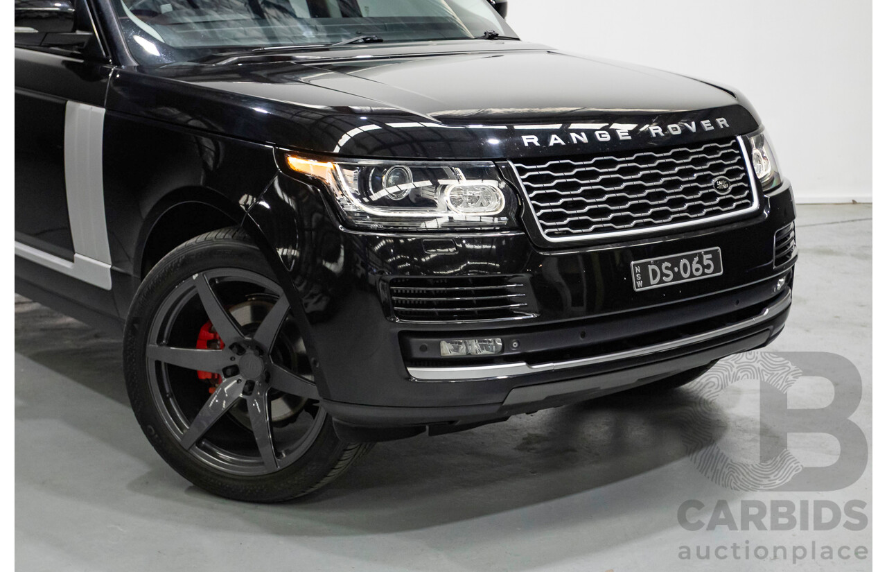 8/2014 Land Rover Range Rover Vogue TDV6 LG MY14 4d Wagon Santorini Black Metallic Turbo Diesel V6 3.0L