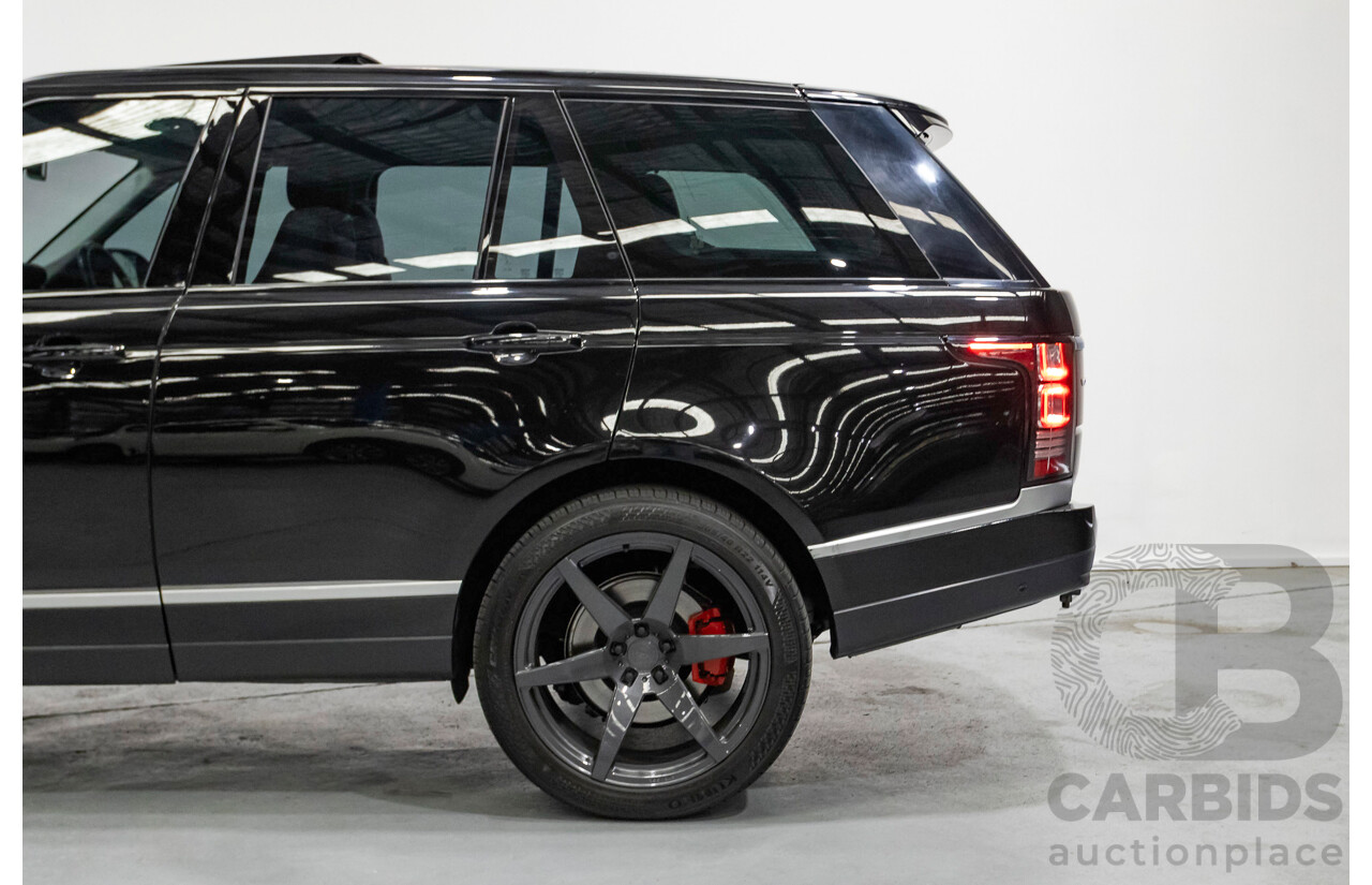 8/2014 Land Rover Range Rover Vogue TDV6 LG MY14 4d Wagon Santorini Black Metallic Turbo Diesel V6 3.0L