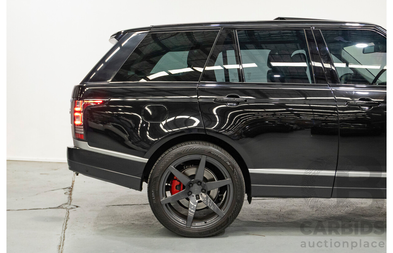 8/2014 Land Rover Range Rover Vogue TDV6 LG MY14 4d Wagon Santorini Black Metallic Turbo Diesel V6 3.0L
