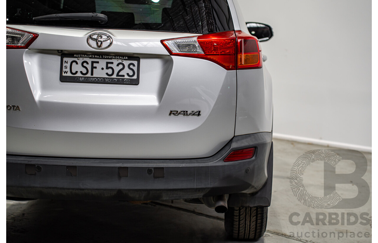 03/2014 Toyota Rav4 GXL ZSA42R MY14 Upgrade 4d Wagon Silver 2.0L
