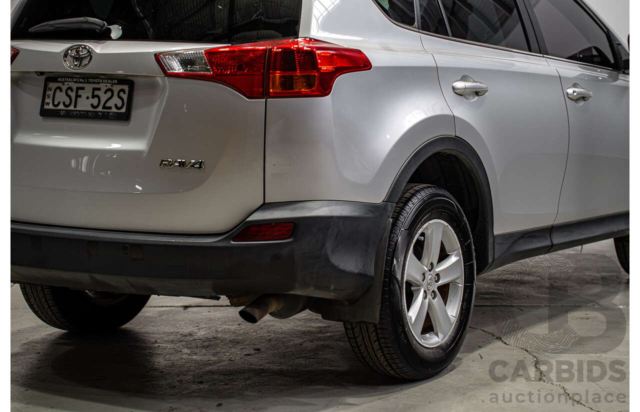 03/2014 Toyota Rav4 GXL ZSA42R MY14 Upgrade 4d Wagon Silver 2.0L