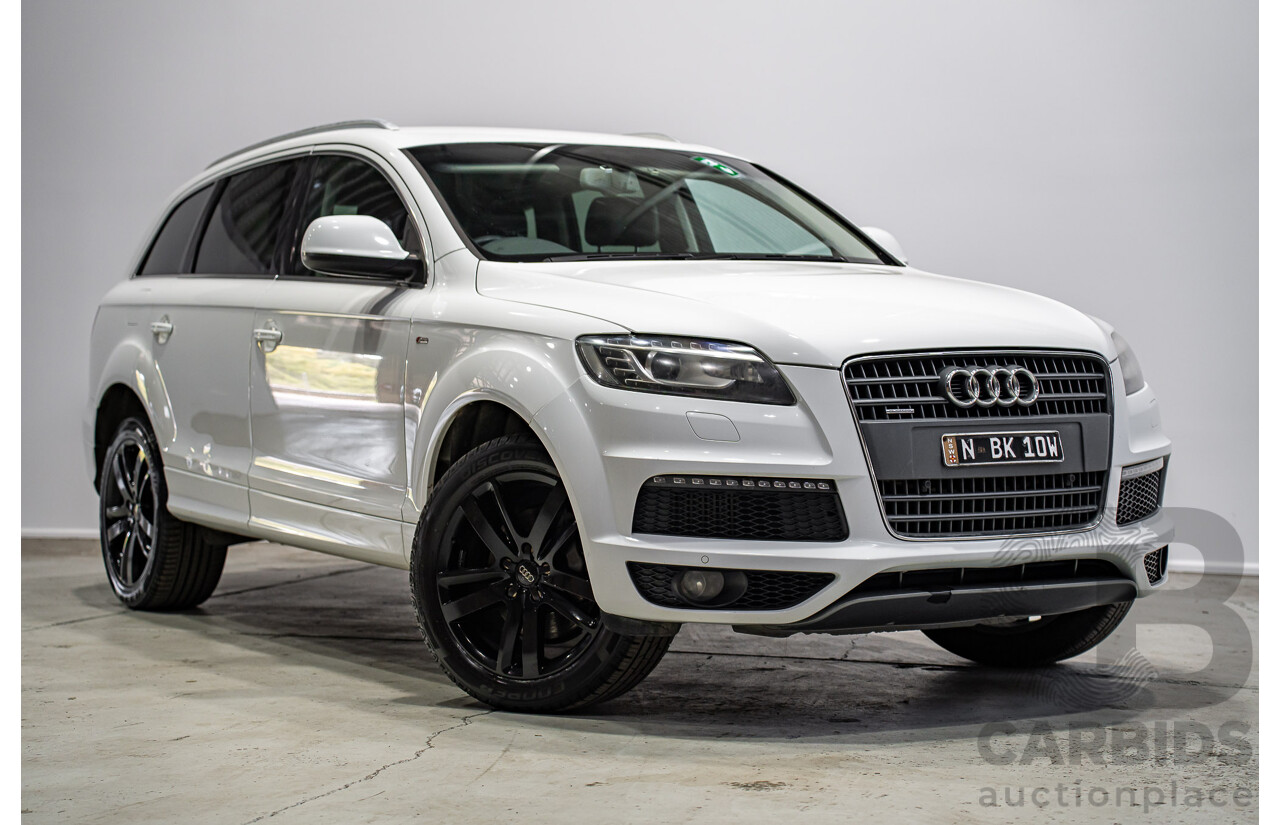 07/2013 Audi Q7 3.0 TDI QUATTRO AWD MY13 4d Wagon Carrara White 3.0L 7 Seats