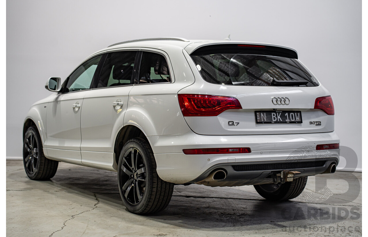 07/2013 Audi Q7 3.0 TDI QUATTRO AWD MY13 4d Wagon Carrara White 3.0L 7 Seats