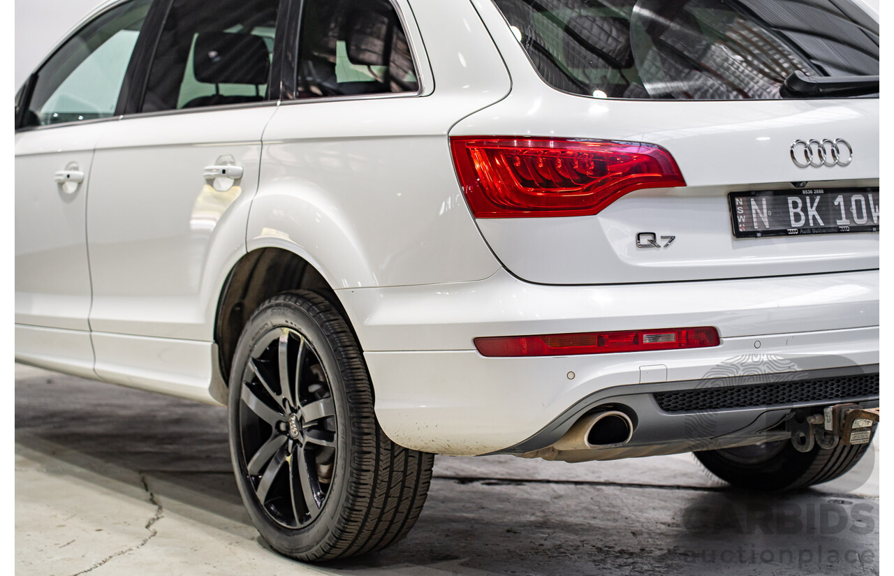 07/2013 Audi Q7 3.0 TDI QUATTRO AWD MY13 4d Wagon Carrara White 3.0L 7 Seats