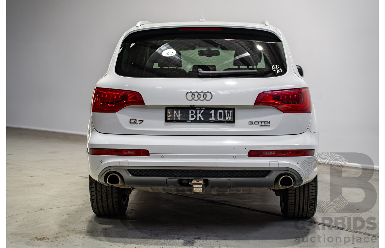 07/2013 Audi Q7 3.0 TDI QUATTRO AWD MY13 4d Wagon Carrara White 3.0L 7 Seats