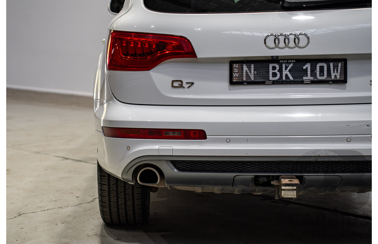 07/2013 Audi Q7 3.0 TDI QUATTRO AWD MY13 4d Wagon Carrara White 3.0L 7 Seats
