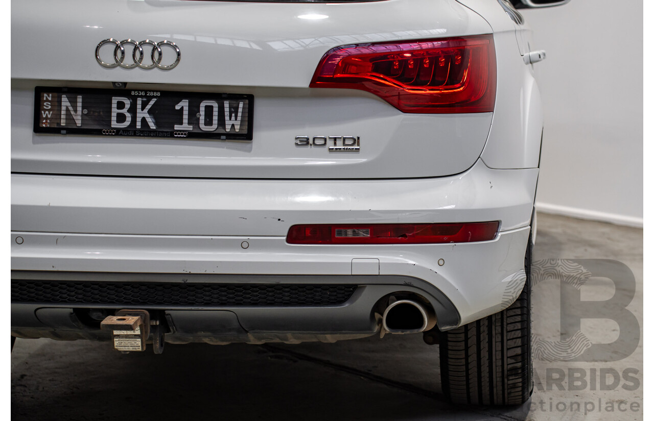 07/2013 Audi Q7 3.0 TDI QUATTRO AWD MY13 4d Wagon Carrara White 3.0L 7 Seats