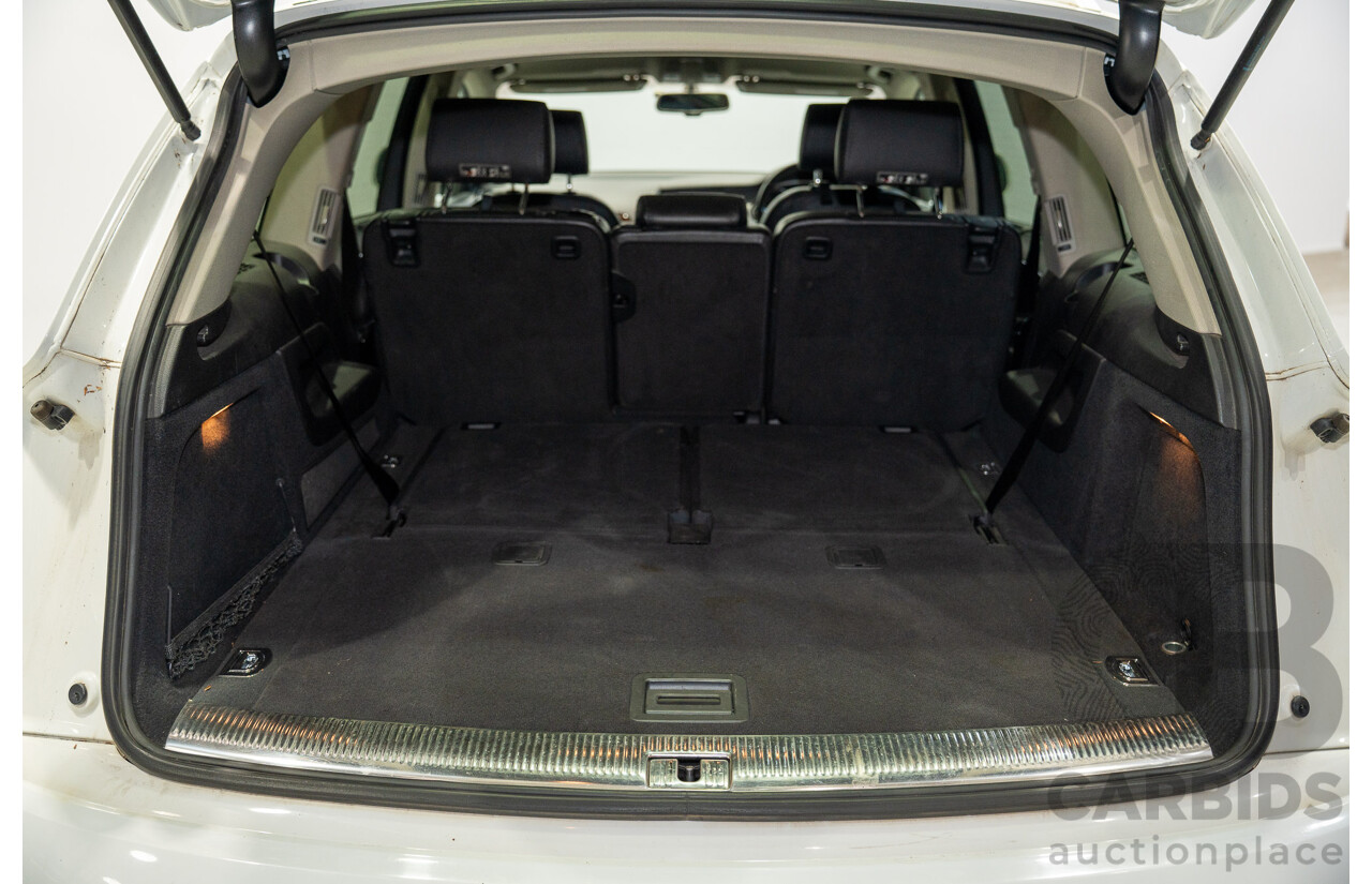 07/2013 Audi Q7 3.0 TDI QUATTRO AWD MY13 4d Wagon Carrara White 3.0L 7 Seats