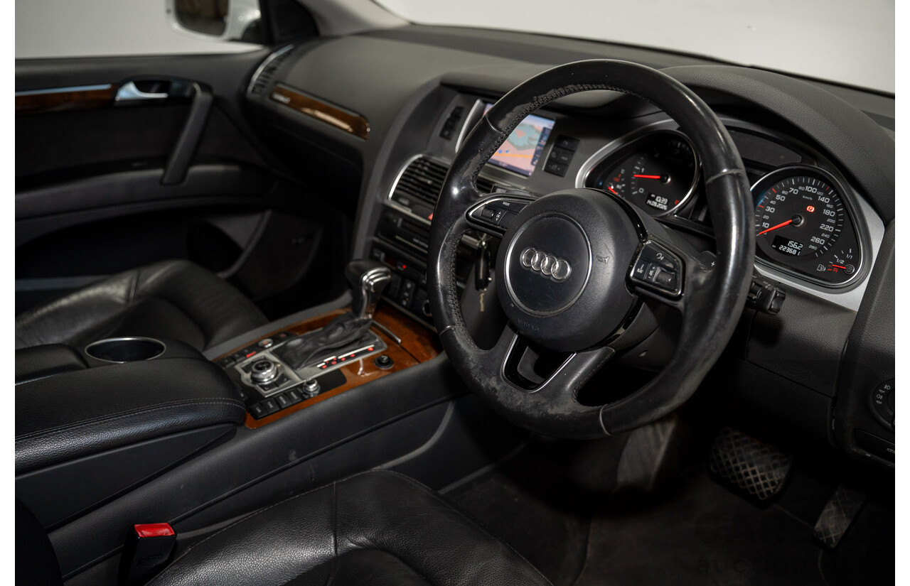 07/2013 Audi Q7 3.0 TDI QUATTRO AWD MY13 4d Wagon Carrara White 3.0L 7 Seats