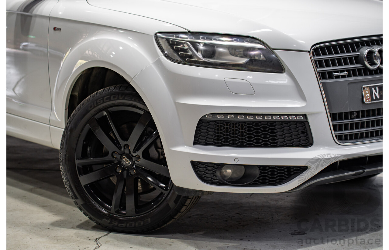 07/2013 Audi Q7 3.0 TDI QUATTRO AWD MY13 4d Wagon Carrara White 3.0L 7 Seats