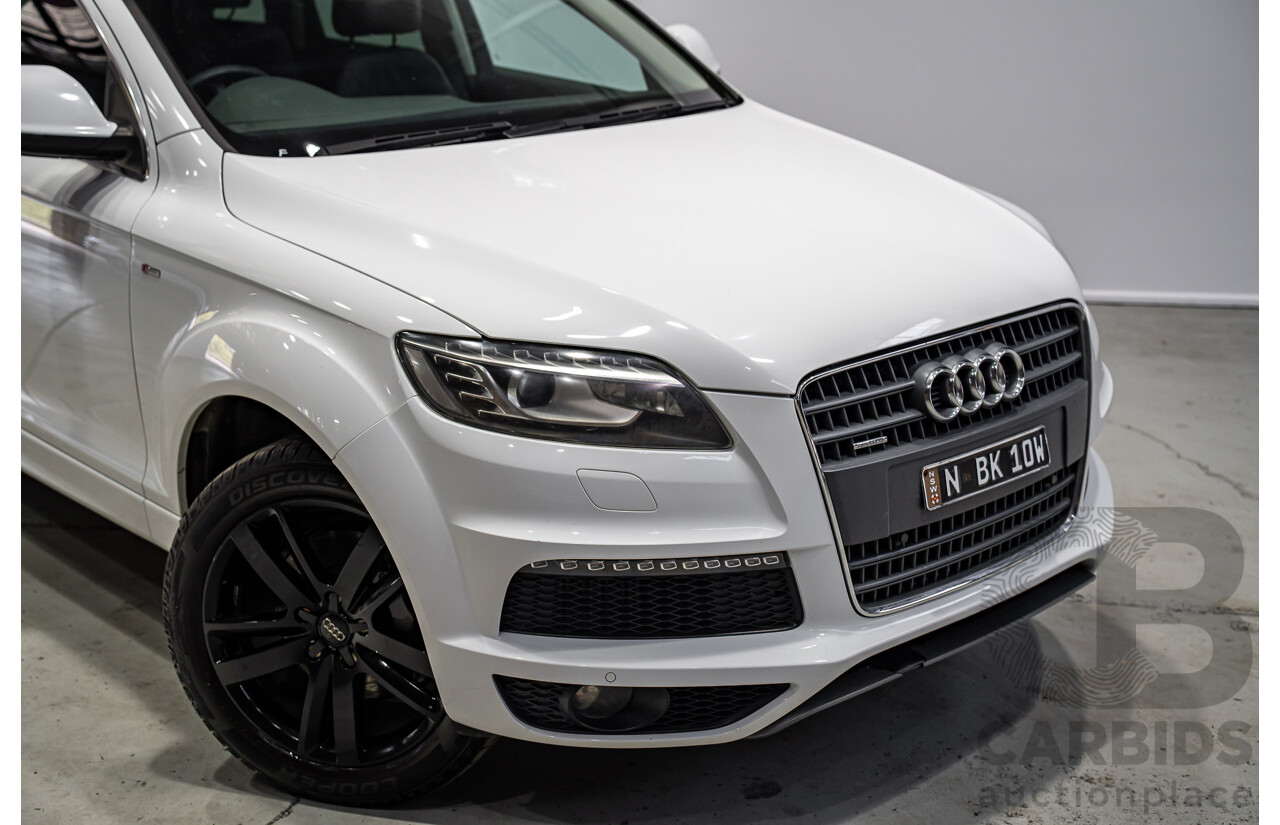 07/2013 Audi Q7 3.0 TDI QUATTRO AWD MY13 4d Wagon Carrara White 3.0L 7 Seats