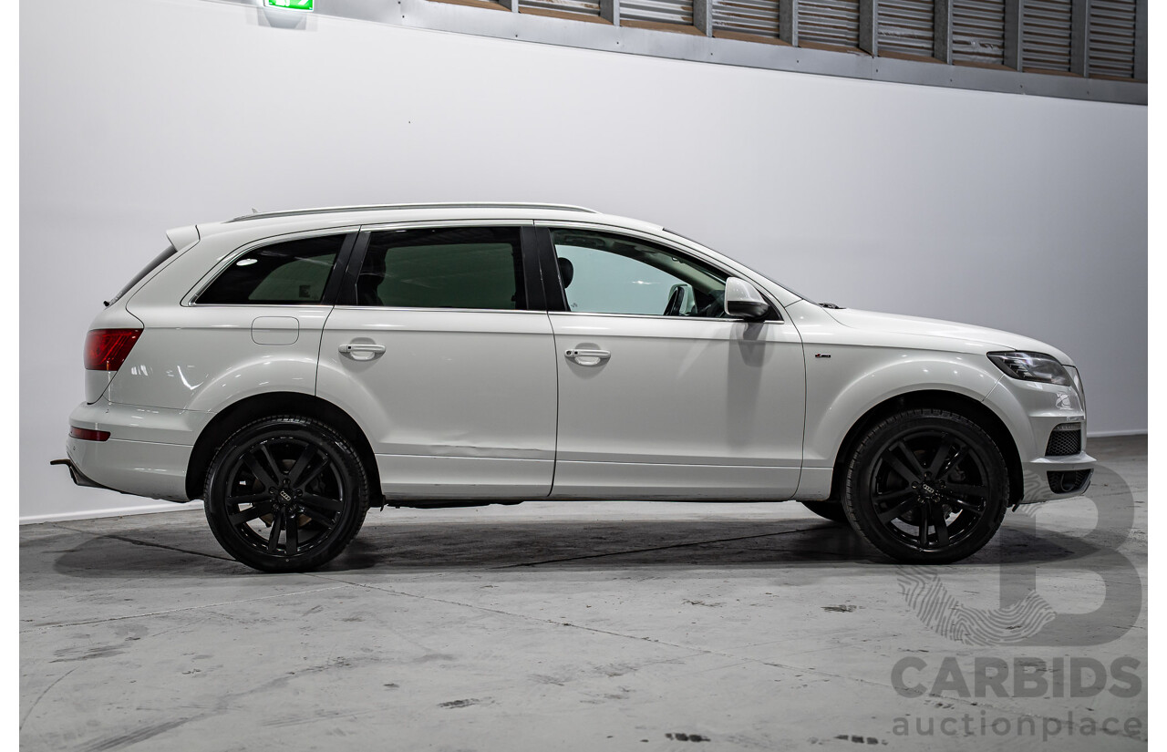 07/2013 Audi Q7 3.0 TDI QUATTRO AWD MY13 4d Wagon Carrara White 3.0L 7 Seats