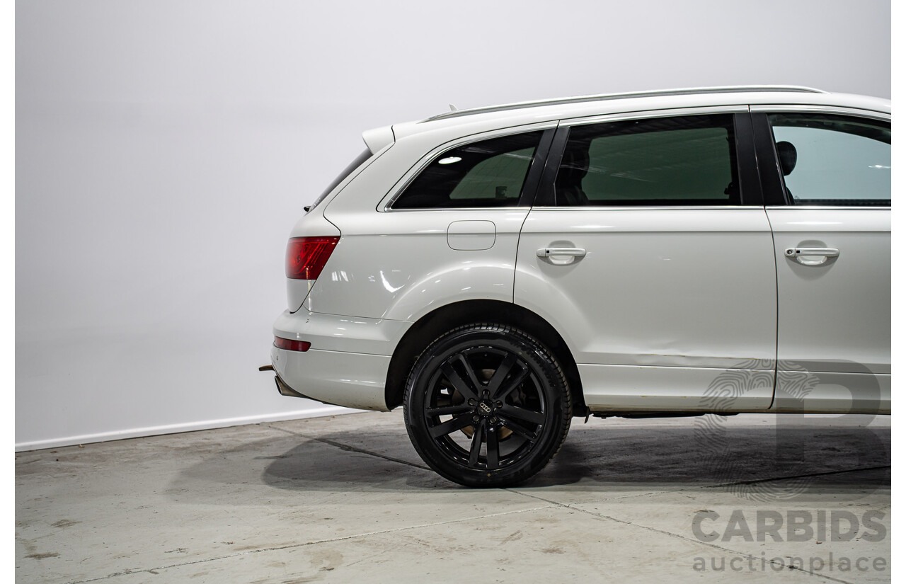 07/2013 Audi Q7 3.0 TDI QUATTRO AWD MY13 4d Wagon Carrara White 3.0L 7 Seats