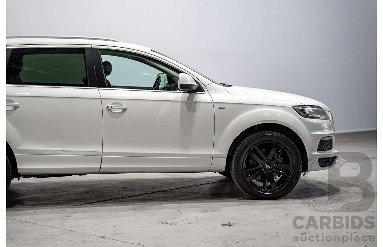 07/2013 Audi Q7 3.0 TDI QUATTRO AWD MY13 4d Wagon Carrara White 3.0L 7 Seats