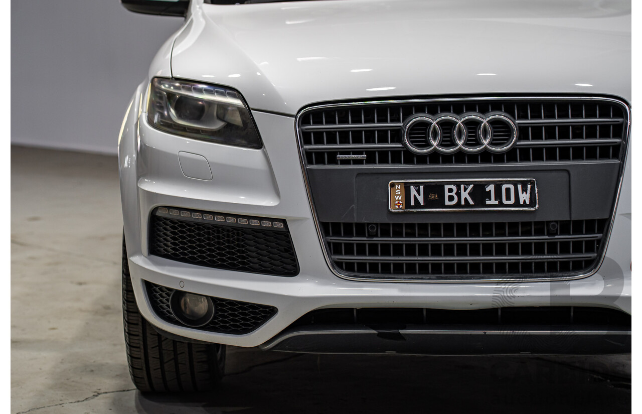 07/2013 Audi Q7 3.0 TDI QUATTRO AWD MY13 4d Wagon Carrara White 3.0L 7 Seats